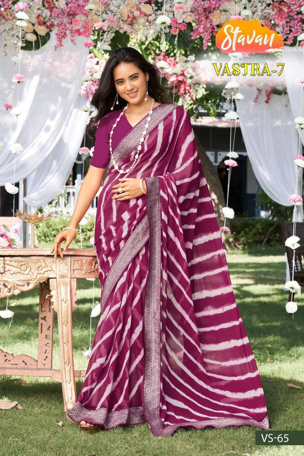 Vastra 7 By Stavan Printed Daily Wear Sarees Catalog
